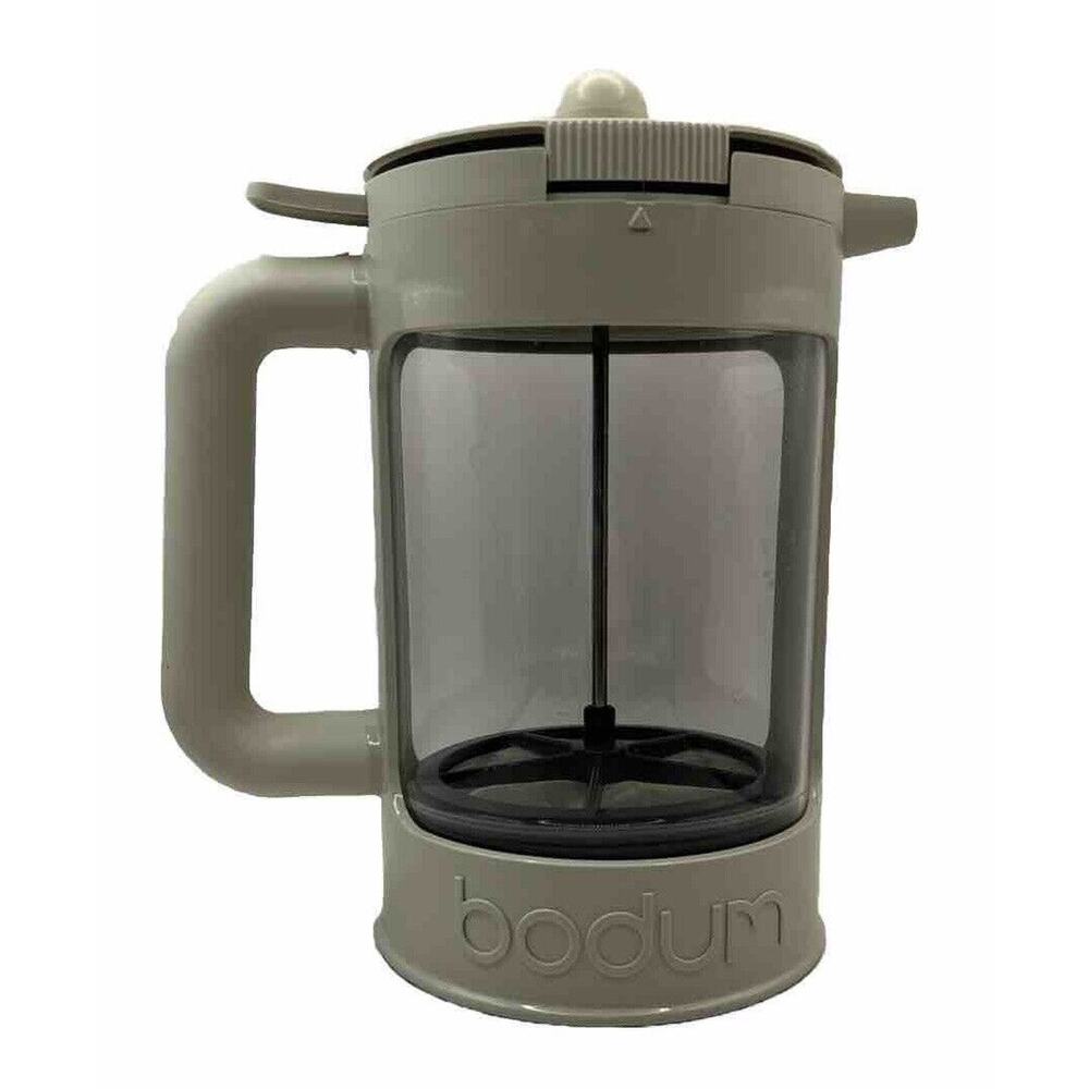 Bodum White French Press Bean Ice Cold Brewed Coffee Maker